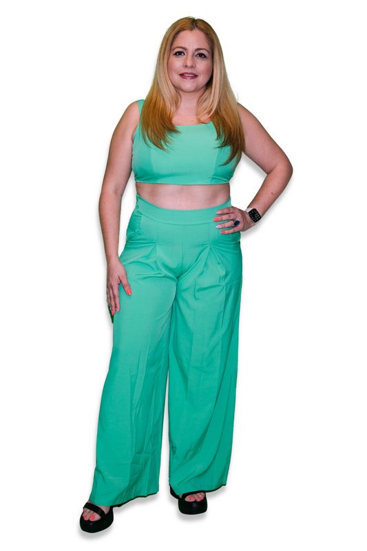 Set de Top y Pantalón Verde