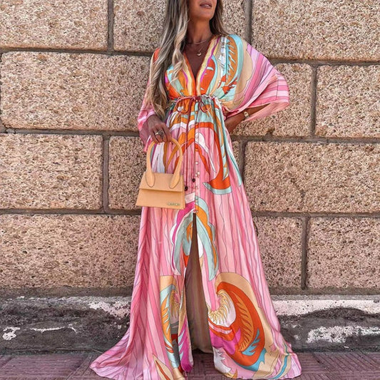 Traje Largo Multicolor