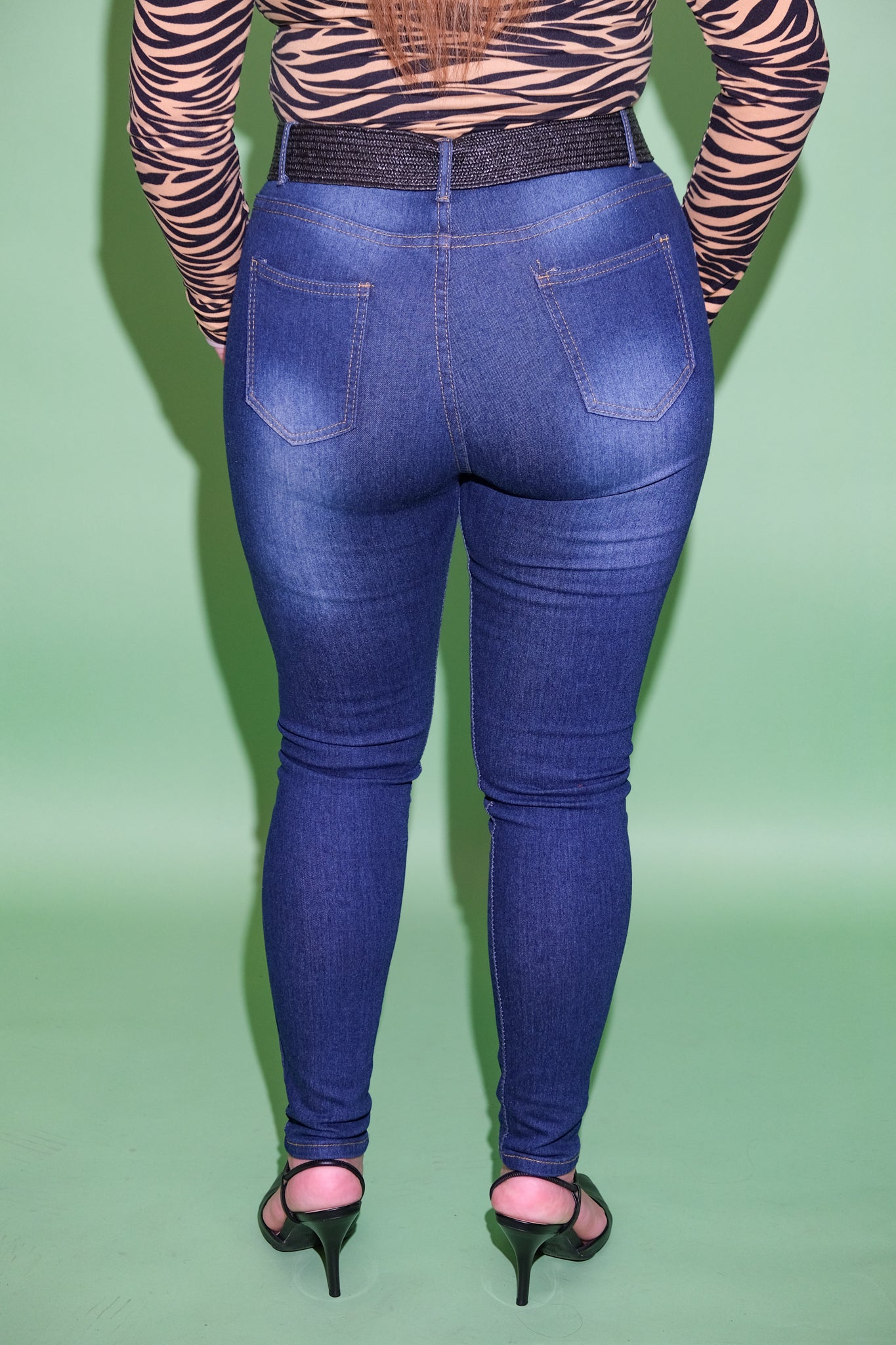 Pantalon Mahon Azul High Waist