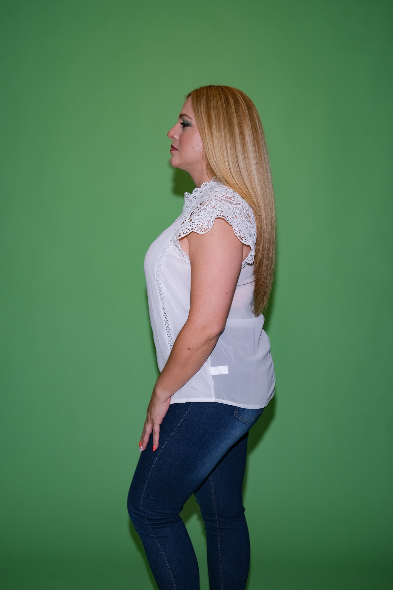 Blusa Blanca de Encajes