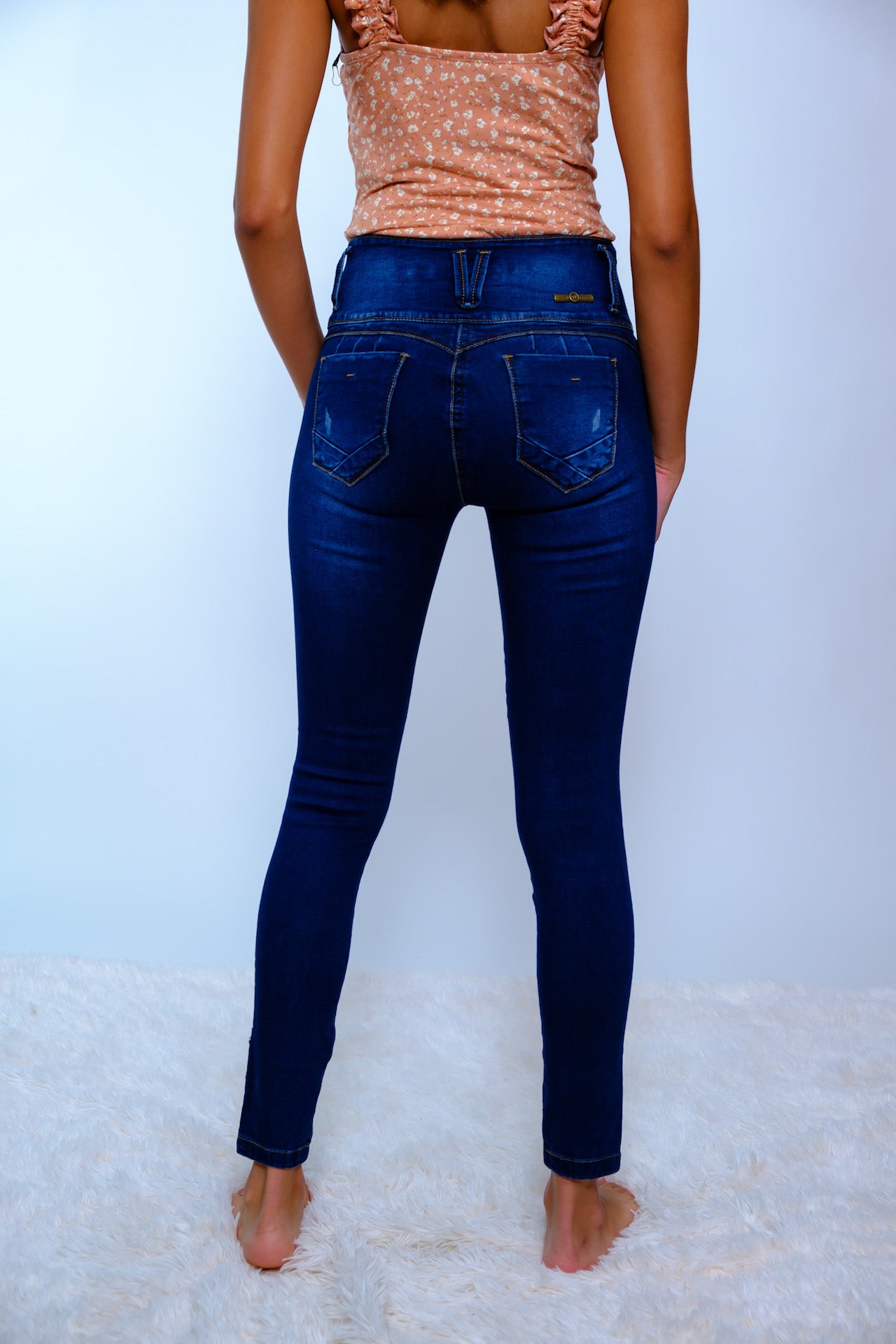 Pantalon Mahon Azul con Faja