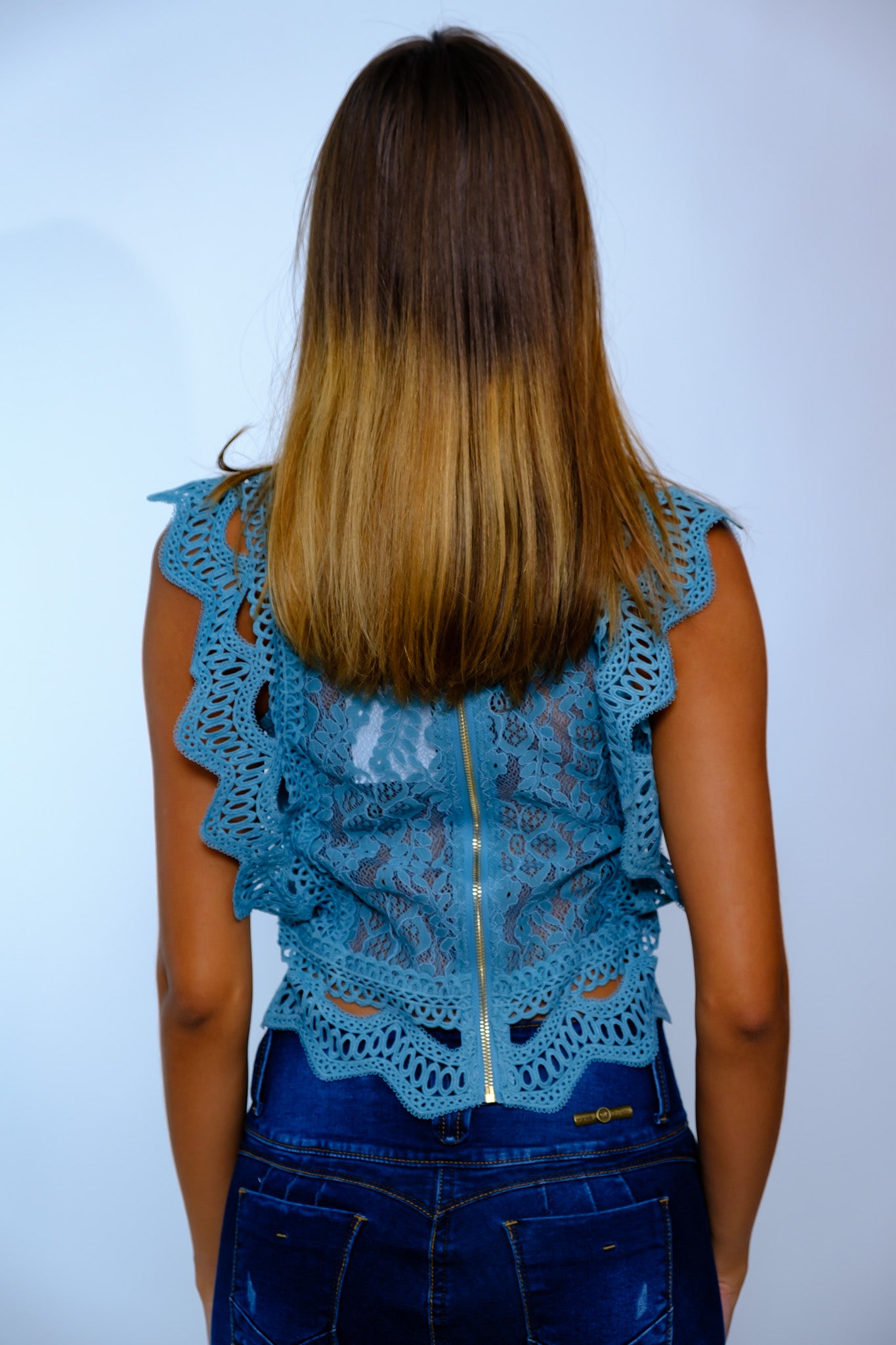 Blusa Color Turquesa