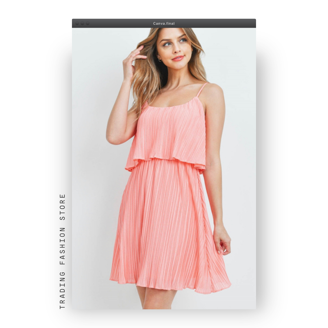 Traje corto color peach