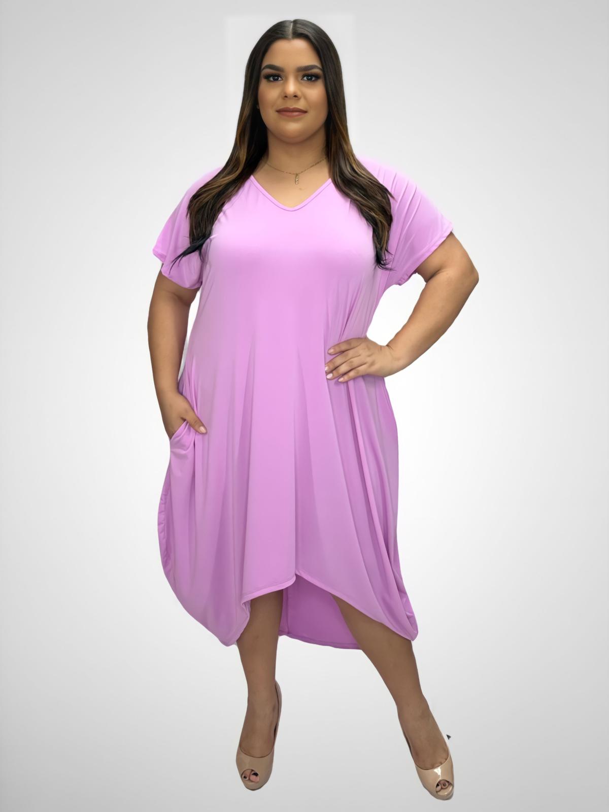 Traje Largo Violeta Plus