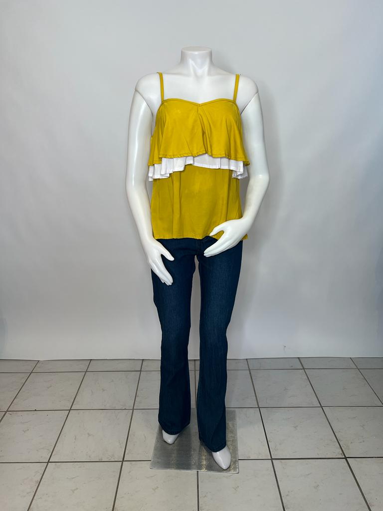 Blusa de doble volante