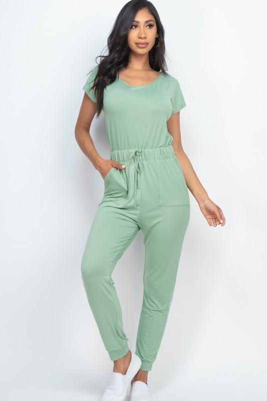 Jumpsuit Verde Menta con bolsillos